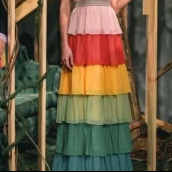 Alice and Olivia Rainbow Tiered Skirt - Picture 2 of 5